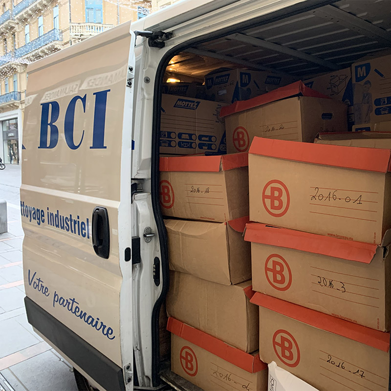 BCI Nettoyage - désarchivage de documents